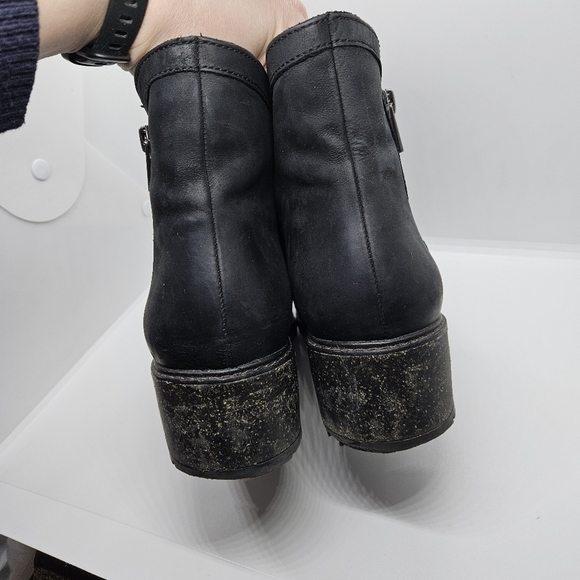 Aetrex Joleen heeled ankle boots black with gray woven detail EU 40 US 9-9.5 - Picture 5 of 13